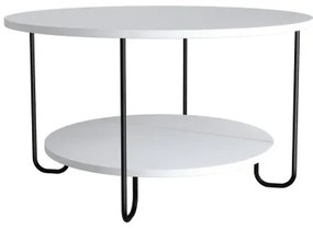 Tavolino CORRO 45x80 cm bianco/nero