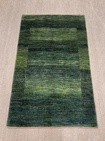 Loribaft Tappeto 80 x 120 Verde (Iran) Annodato A Mano