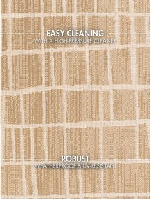 Tappeto da interno/esterno rotondo color crema/di colore naturale ø 160 cm Haringey Crouch – Ted Baker