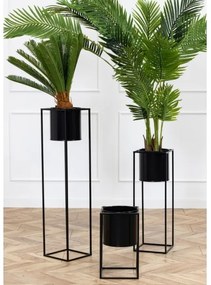 Portafiori RING 100x23 cm nero