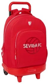 Trolley per la Scuola Sevilla Fútbol Club Rosso 33 x 45 x 22 cm