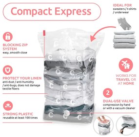 Set di sacchetti sottovuoto 2 pz Express M – Compactor