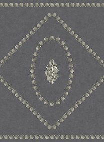 Cole & Son Tapete Conchiglie - Soft Gold on Charcoal