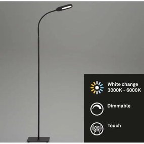 Briloner 1297-015 - Lampada da terra flessibile LED dimmerabile LED/6,6W/230V