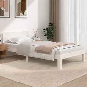 Giroletto bianco 100x200 cm in legno massello di pino