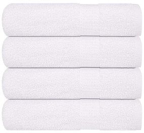 Asciugamani Da Bagno 4 Pz Bianchi 100x150cm 360g/m² 100% Cotone /