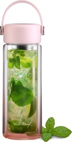 Bottiglia rosa in vetro 350 ml Fuori – Vialli Design