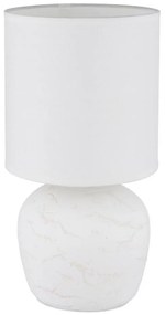 Globo 21739W - Lampada da tavolo MARBLE 1xE14/40W/230V bianco