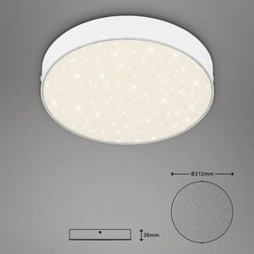 Briloner 7073-416 - Plafoniera LED STAR SKY LED/16W/230V diametro 21 cm bianco