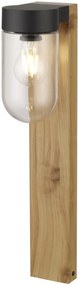 Paletto da Giardino 80cm color Legno in Acciaio INOX IP54 Base E27