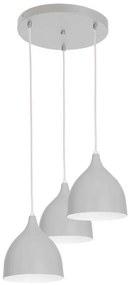 Lampadario a sospensione con filo NOAK 3xE27/60W/230V
