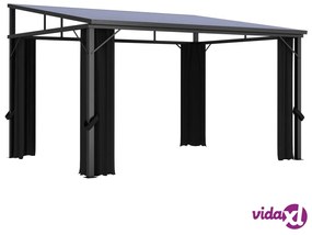 vidaXL Gazebo con Tenda 405x294x244 cm Antracite