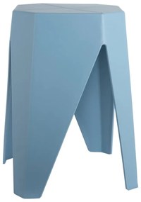 Sgabello blu in plastica Cherish – Leitmotiv