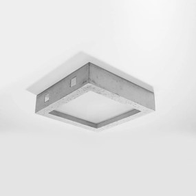 Lampada da soffitto 18W RIZA in Cemento e Vetro - Grigia