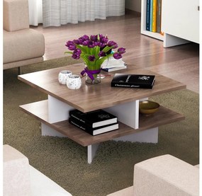 Tavolino HAMTON 31,2x60 cm marrone/bianco