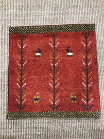 Gabbeh Tappeto persiano 40x40 Rosso (Iran) Annodato A Mano