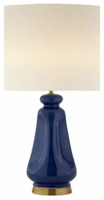 Lampada da tavolo DKD Home Decor Beige Blu Marino Porcellana 35 x 35 x 64 cm