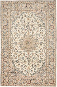 Kashan Tappeto 200x300 Beige (Iran) Annodato A Mano