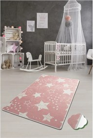 Tappeto per bambini Rosa , 100 x 160 cm Stars - Conceptum Hypnose