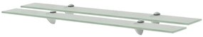 Mensole Galleggianti 2 Pz İn Vetro 80x10 Cm 8 Mm /