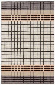 benuta Pop Tappeto di cotone Leander Grigio/Bianco 160x230 cm - Tappeto design moderno soggiorno