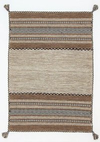 Kilim Tappeto orientale 90 x 60 Beige (Indian) Tessuto A Mano