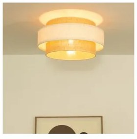 Plafoniera BOHO 1xE27/60W/230V Ø 40 cm crema/iuta