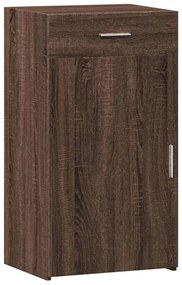 Credenza rovere marrone 50x42,5x93 cm in legno multistrato