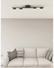 Plafoniera FRAGMENT 4xGX53/12W/230V nero