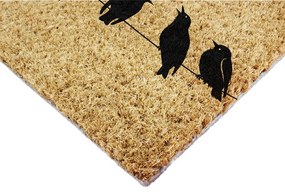 Zerbino in fibre di cocco 60x90 cm Birds On a Wire – Artsy Doormats