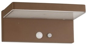 Applique LED Solare Minimal Corten con Sensore di Movimento Colore  Bianco Naturale 4.000K