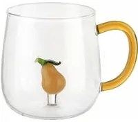 Mug in vetro borosilicato 380 ml pera