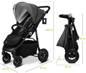 Lionelo - Passeggino sportivo NATT Grigio Pietra
