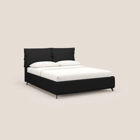 Susan letto imbottito contenitore completamente sfoderabile in microfibra smacchiabile T11 nero
