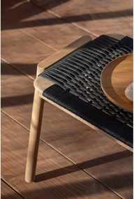 Panchina nera/di colore naturale Klupa – Gazzda