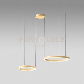 Criseide s/2d - lampadario a sospensione 2 luci led 3000k 3000lm 60...