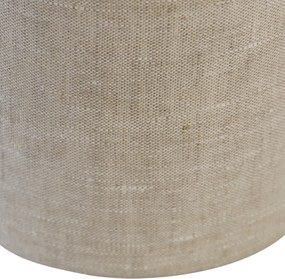 Paralume in tessuto grigio chiaro 18/18/14