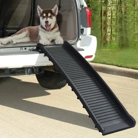 Rampa Per Cani Pieghevole Nera 155,5x40x15,5 Cm /