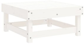 Set salotto da giardino 5 pz in legno massello di pino bianco