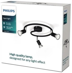 Philips - Faretto LIMBALI 3xGU10/50W/230V nero