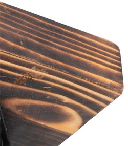 Faretto da soffitto industriale legno con cemento - Creto