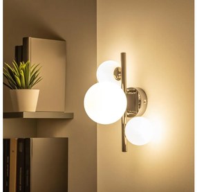 Brilagi - Applique LED MILLA 3xG9/3W/230V nero cromato/bianco