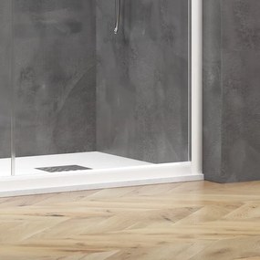 Box doccia bianco opaco 90x140 doppio scorrevole | KE-1000B - KAMALU