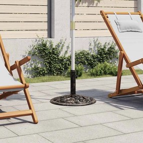 Base Ombrellone Bronzo 12 Kg 48 Cm İn Ghisa /