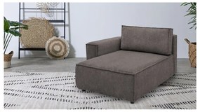 Modulo divano in velluto a coste marrone chiaro, angolo sinistro Nihad modular - Bobochic Paris