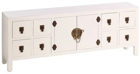 Cassettiera bassa bianca 130x50,5 cm Oriente - Ixia