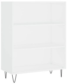 Credenza bianca 69,5x32,5x180 cm legno multistrato