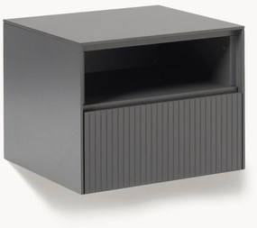 Comodino con frontale scanalato Shea