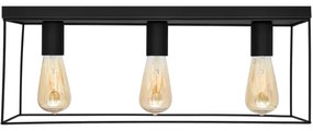 Plafoniera FINN 3xE27/15W/230V nero