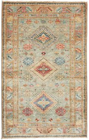 Kazak Tappeto 100 x 150 Grigio (Pakistan) Annodato A Mano